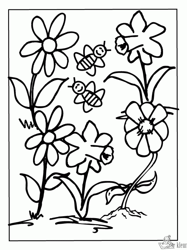 Bloemen 27 kleurplaat