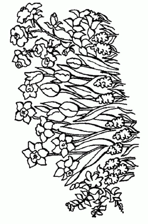 Bloemen 34 kleurplaat om te printen en kleuren