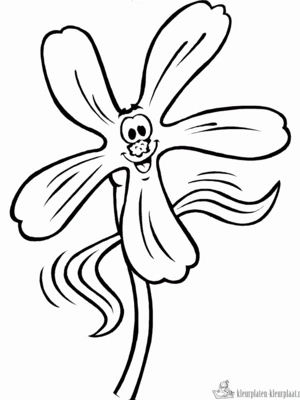 Bloemen 45 kleurplaat om te printen en kleuren