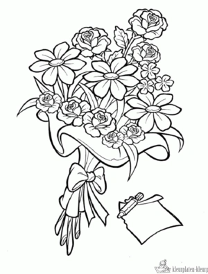 Bloemen 48 kleurplaat om te printen en kleuren