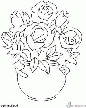 Bloemen 50 kleurplaat om te printen en kleuren