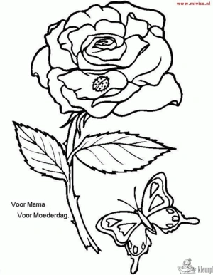 Bloemen 66 kleurplaat om te printen en kleuren