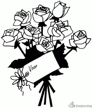 Bloemen 75 kleurplaat om te printen en kleuren