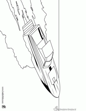 Boot 11 kleurplaat om te printen en kleuren