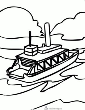 Boot 23 kleurplaat om te printen en kleuren