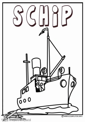 Boot 31 kleurplaat om te printen en kleuren