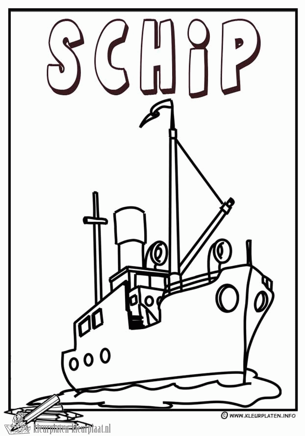 Boot 31 kleurplaat