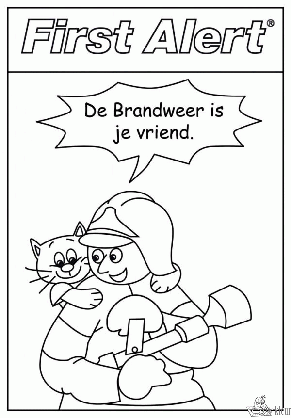 Brandweer 22 kleurplaat