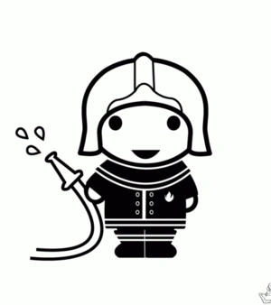 Brandweer 23 kleurplaat om te printen en kleuren