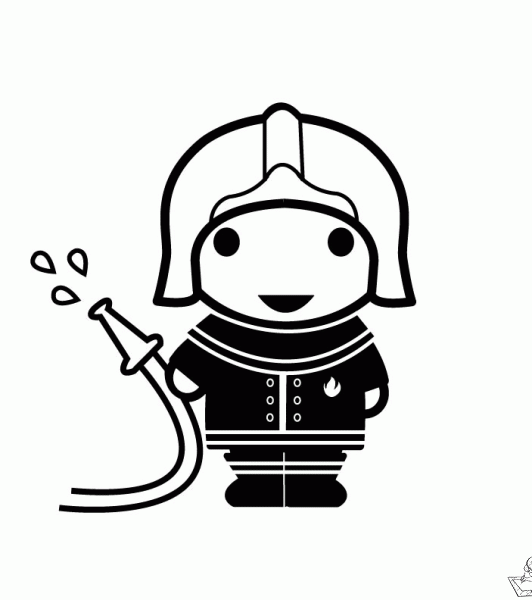 Brandweer 23 kleurplaat