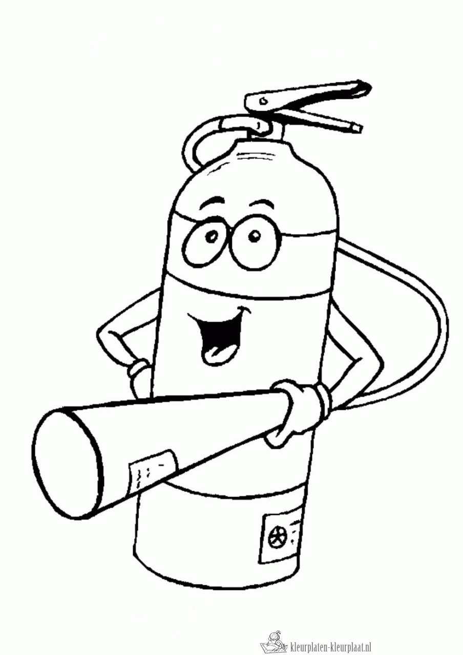 Brandweer 44 kleurplaat