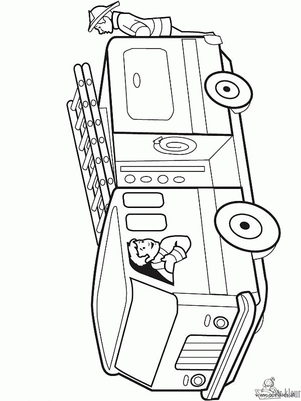 Brandweer 51 kleurplaat