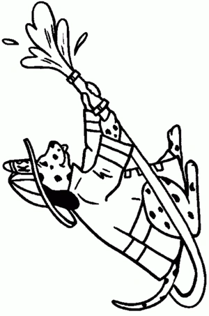 Brandweer 54 kleurplaat om te printen en kleuren