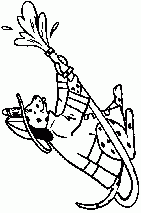 Brandweer 54 kleurplaat