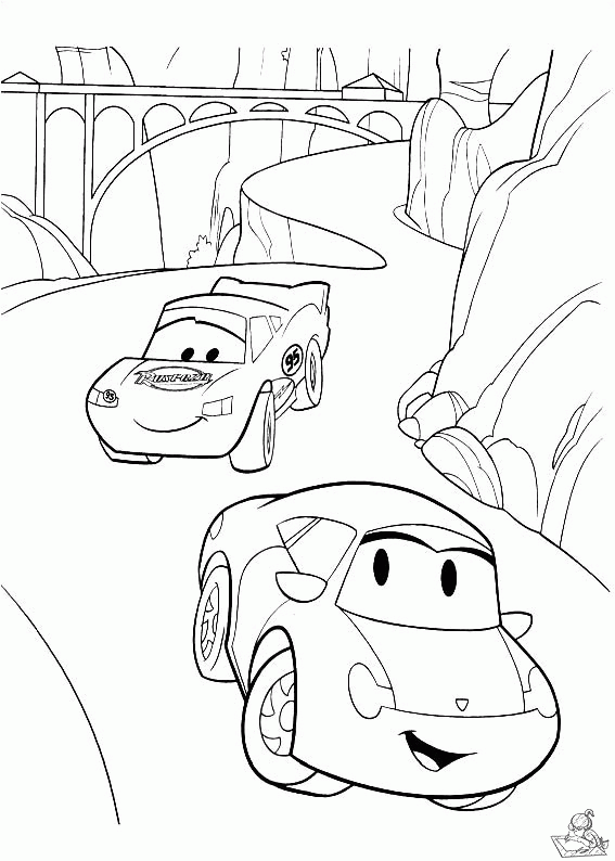 Cars 10 kleurplaat