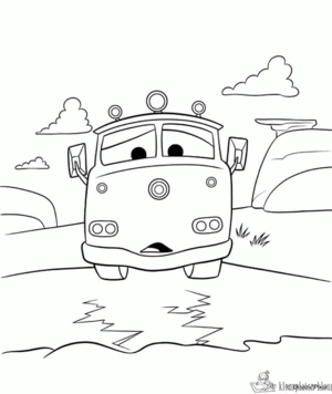 Cars 11 kleurplaat om te printen en kleuren