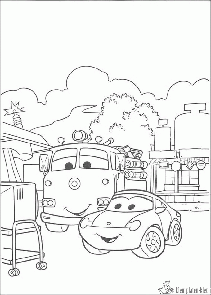 Cars 12 kleurplaat