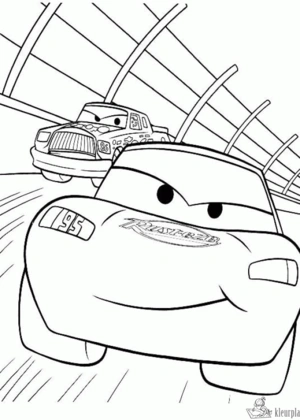 Cars 18 kleurplaat om te printen en kleuren