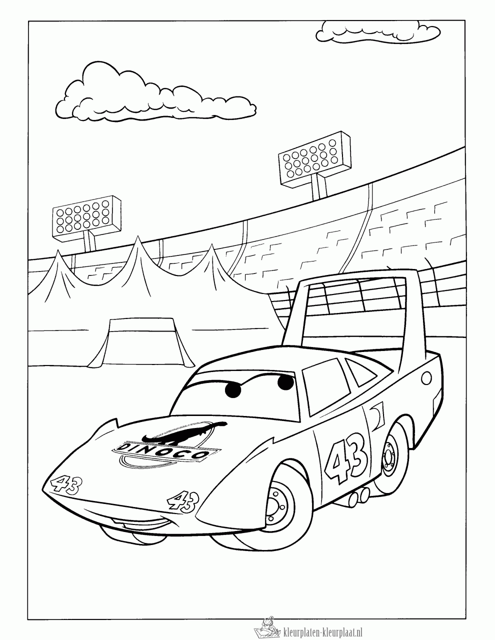 Cars 19 kleurplaat
