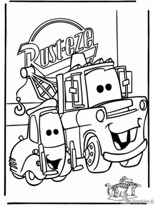Cars kleurplaten om te printen en kleuren