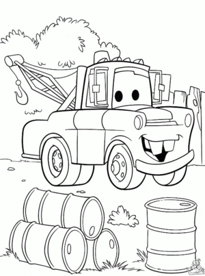 Cars 23 kleurplaat om te printen en kleuren