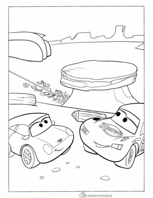 Cars 34 kleurplaat om te printen en kleuren