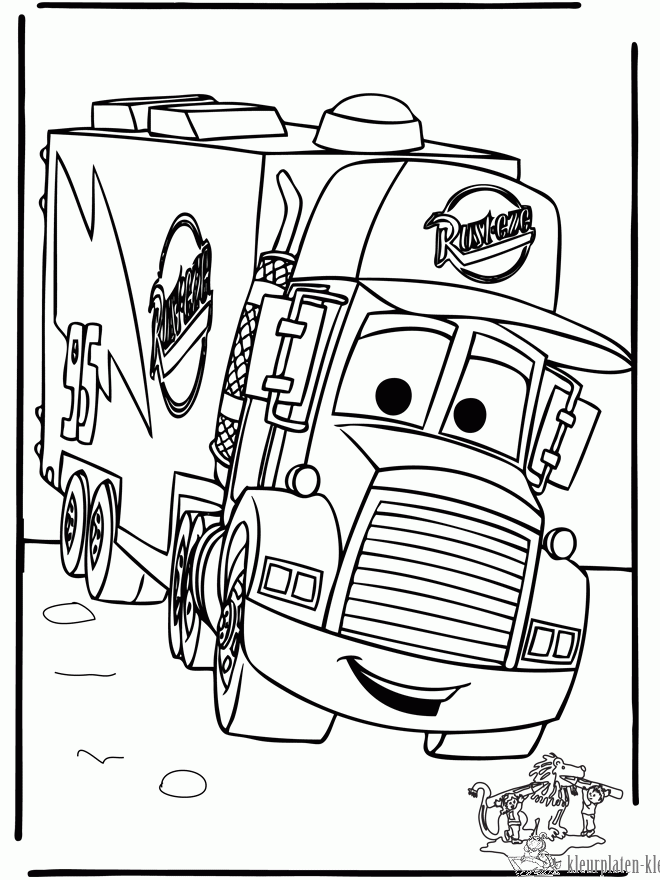 Cars 5 kleurplaat