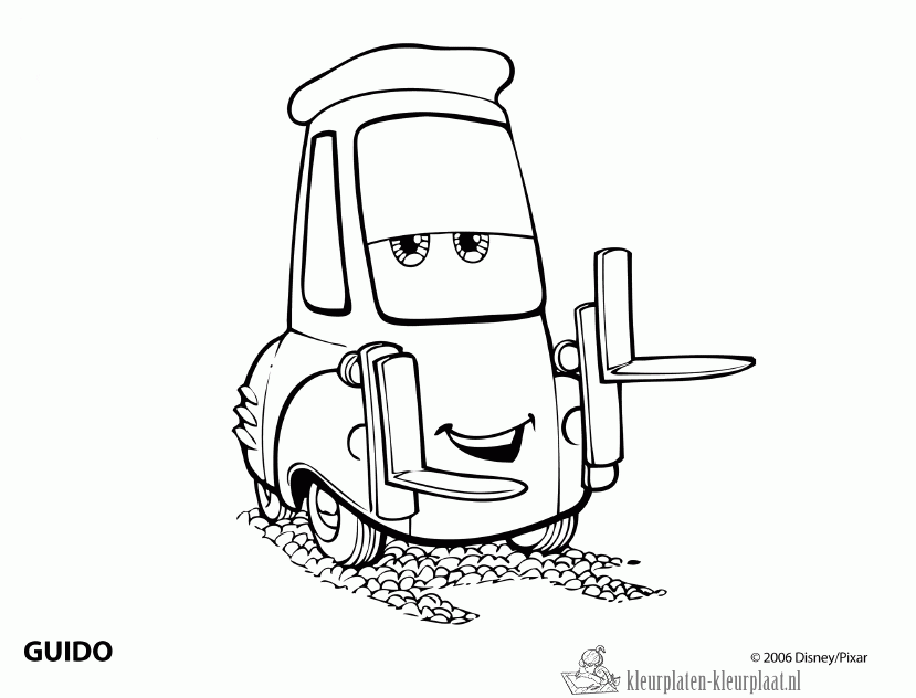 Cars 56 kleurplaat