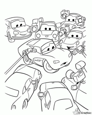 Cars 61 kleurplaat om te printen en kleuren