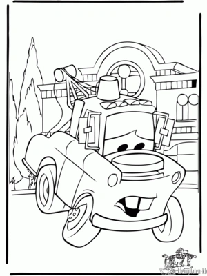Cars 74 kleurplaat om te printen en kleuren