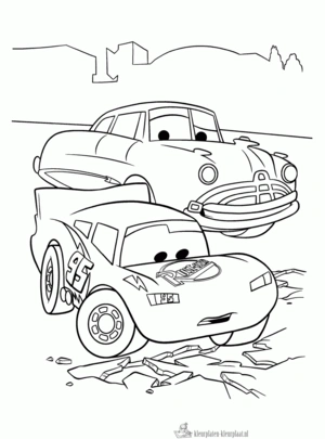 Cars 97 kleurplaat om te printen en kleuren
