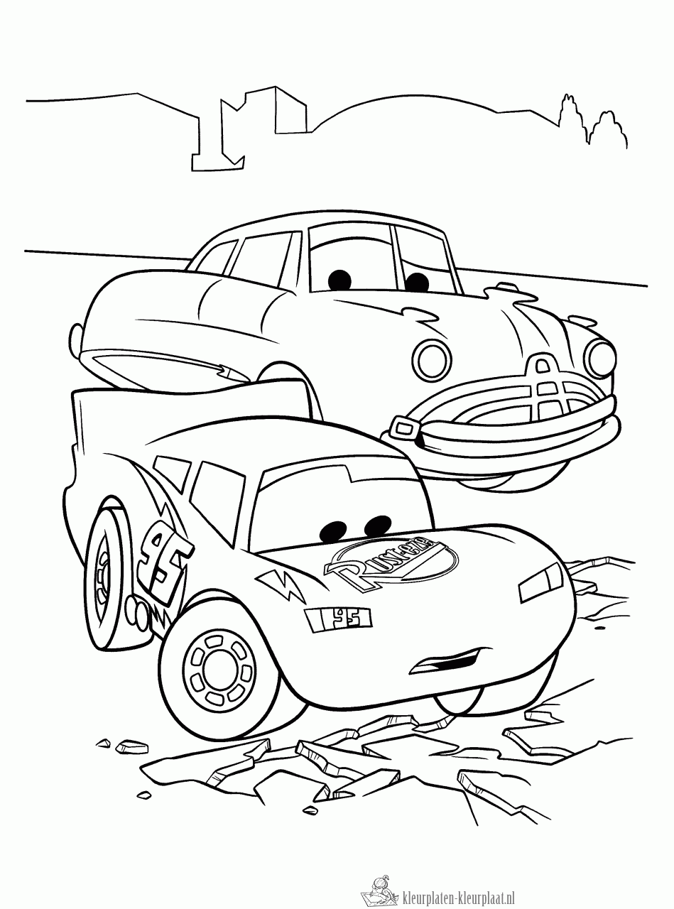 Cars 97 kleurplaat