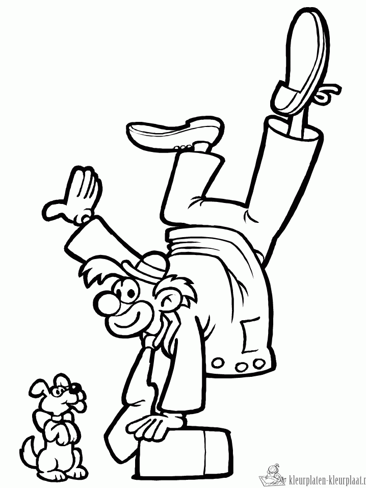 Circus 10 kleurplaat