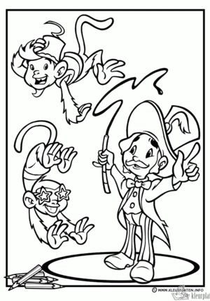 Circus 17 kleurplaat om te printen en kleuren