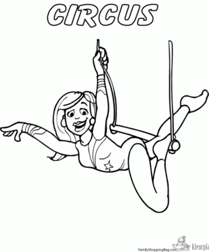 Circus 27 kleurplaat om te printen en kleuren