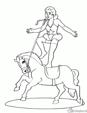 Circus 45 kleurplaat om te printen en kleuren