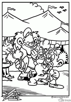 Circus 67 kleurplaat om te printen en kleuren