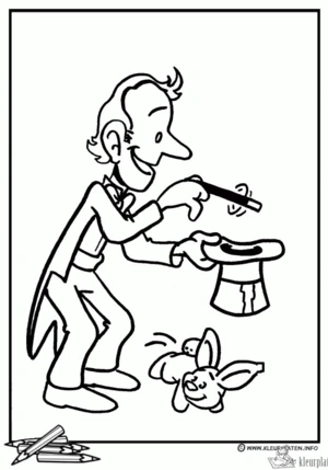 Circus 9 kleurplaat om te printen en kleuren