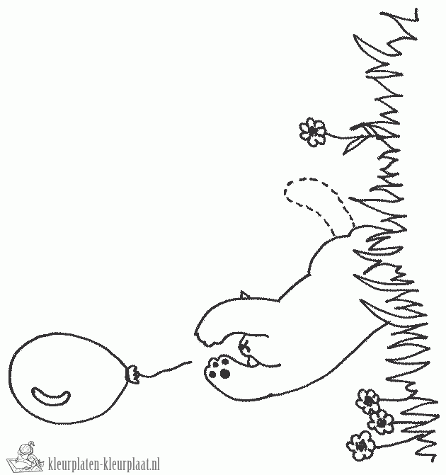 Dikkie dik 10 kleurplaat