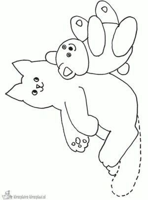 Dikkie dik 8 kleurplaat om te printen en kleuren