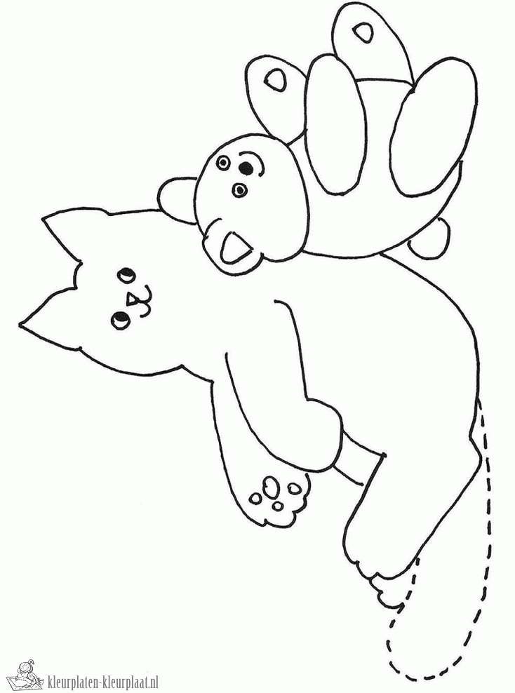 Dikkie dik 8 kleurplaat