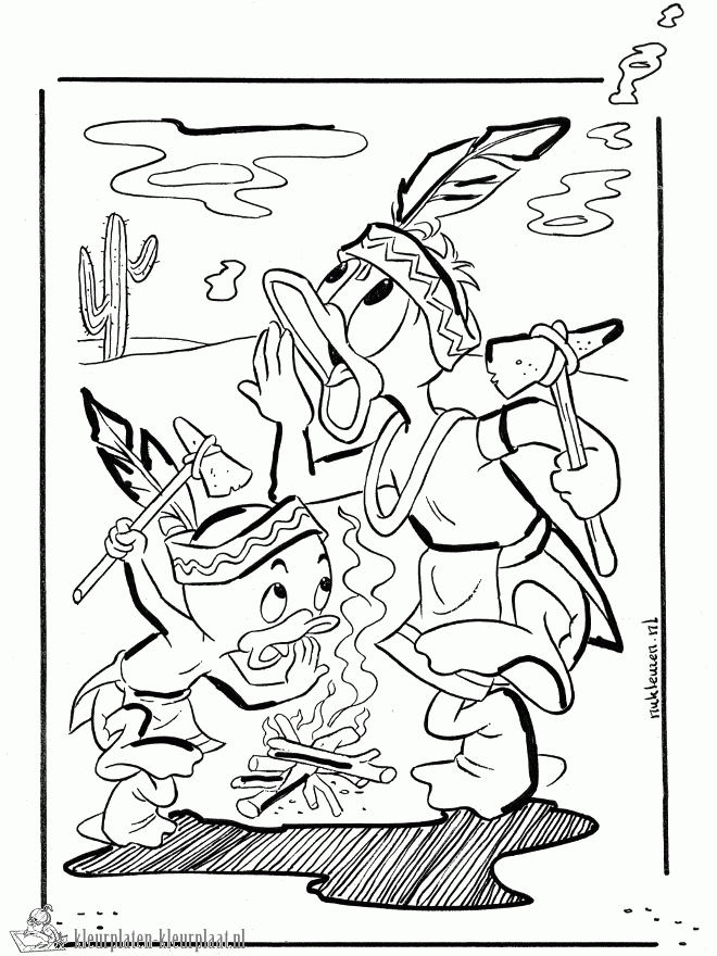 Donald duck 15 kleurplaat