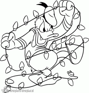 Donald duck 25 kleurplaat om te printen en kleuren