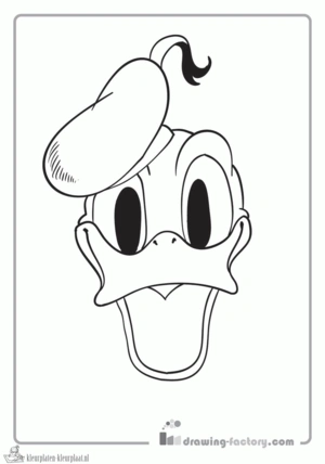 Donald duck 27 kleurplaat om te printen en kleuren