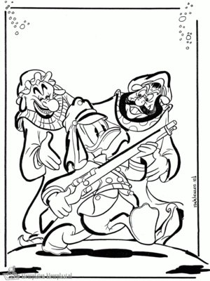 Donald duck 33 kleurplaat om te printen en kleuren