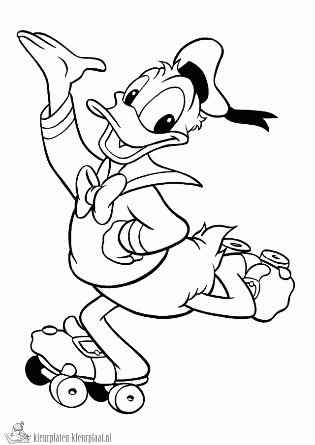 Donald duck 9 kleurplaat
