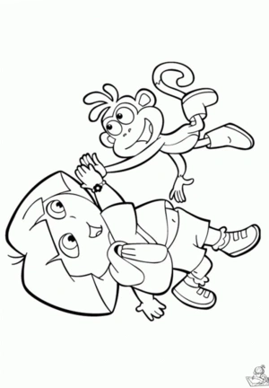 Dora 115 kleurplaat om te printen en kleuren