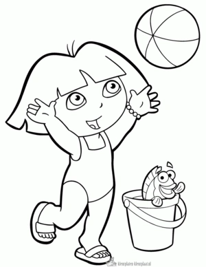 Dora 37 kleurplaat om te printen en kleuren