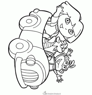 Dora 43 kleurplaat om te printen en kleuren