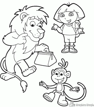 Dora 46 kleurplaat om te printen en kleuren